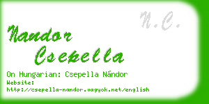 nandor csepella business card